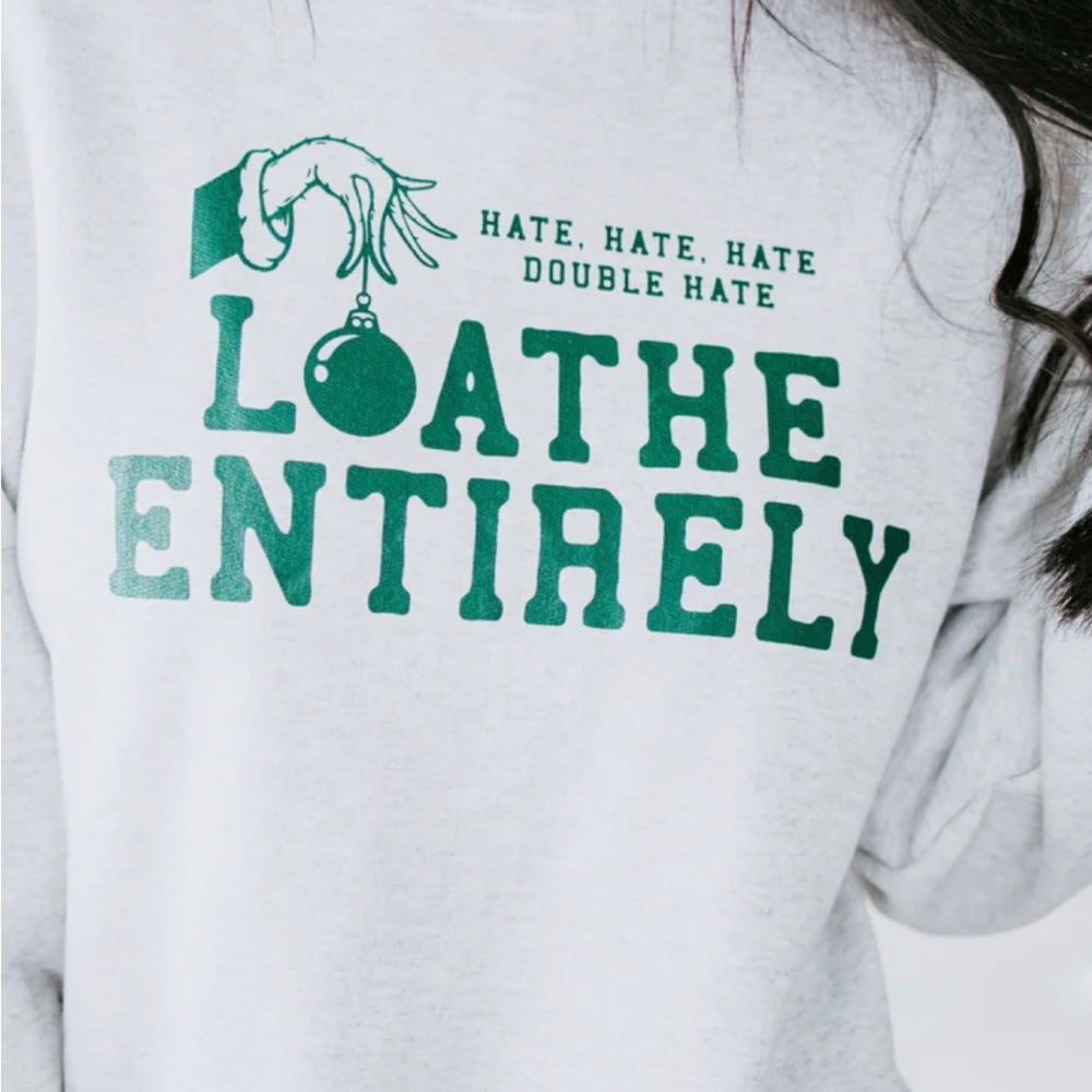 Loathe grinch sweater from Lauriebelles